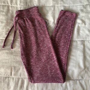 Gymshark Slounge Leggings Berry Marl